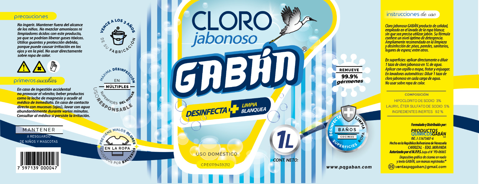 Cloro Jabonoso