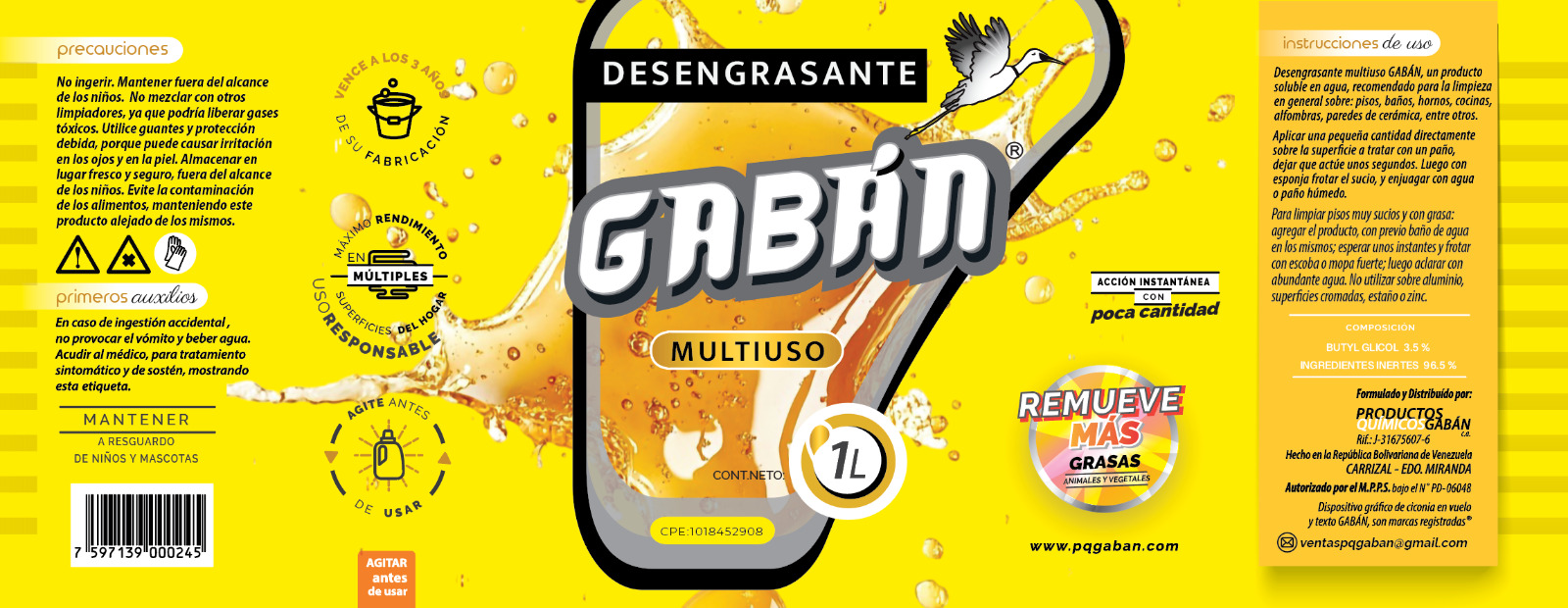 Desengrasante Multiuso